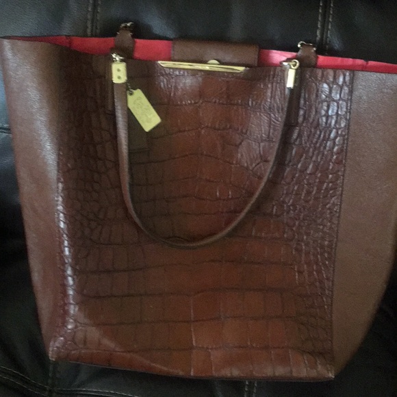 Coach Accessories - Coach brown leather tote.